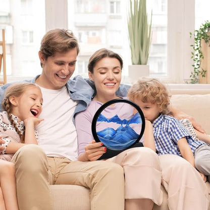 3D Moving Sand Mountain Lamp With Stand