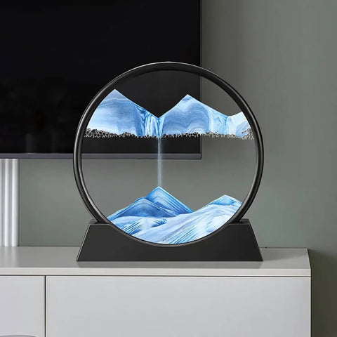 3D Moving Sand Mountain Lamp With Stand