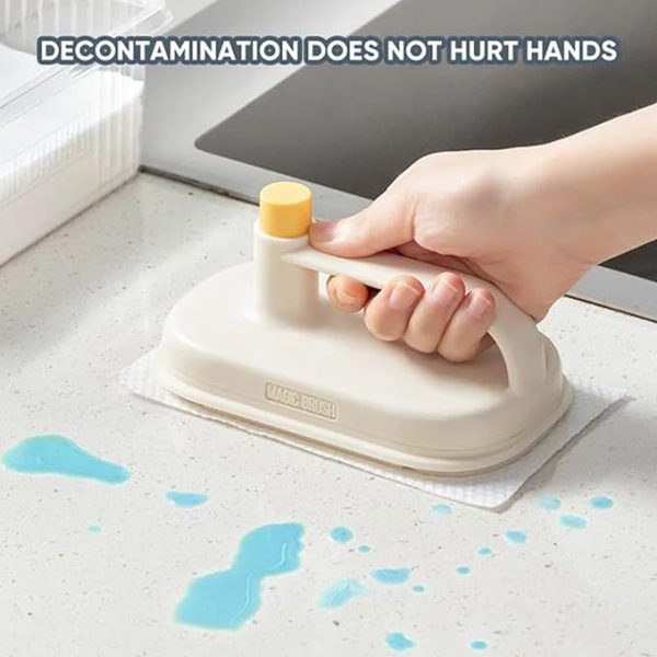 REPLACEABLE MAGIC BRUSH WITH 50 DISPOSABLE CLOTH PAPER