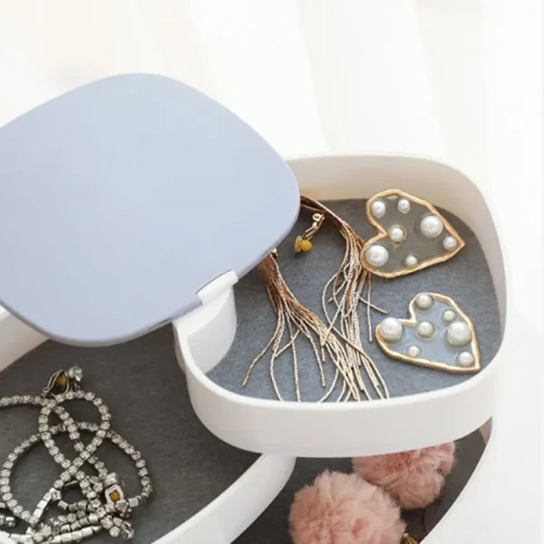 360 Jewellery Organiser Box With Mirror
