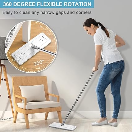 MOP CLEANER WITH BUCKET & 2 EXTRA MOP FIBER