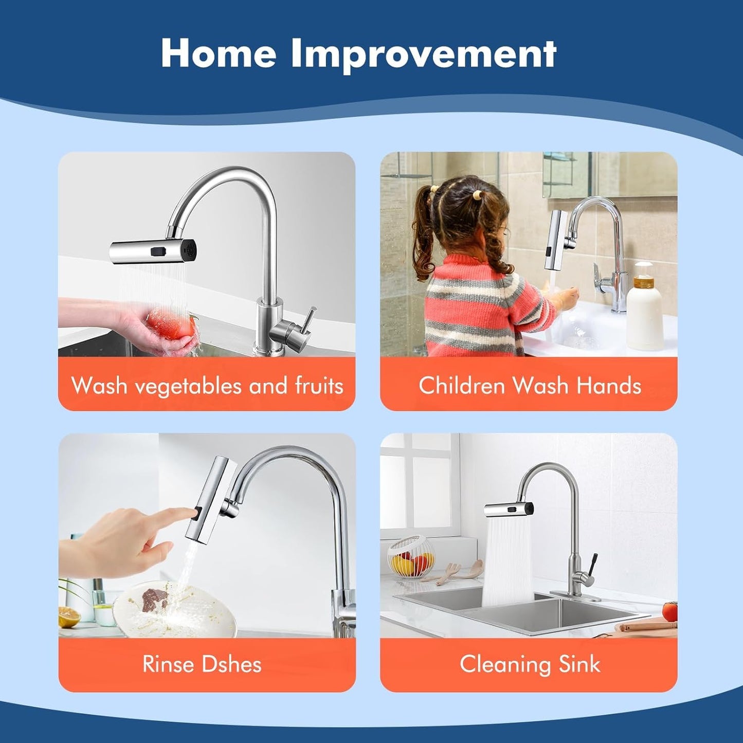 4 IN 1 KITCHEN SINK FAUCET