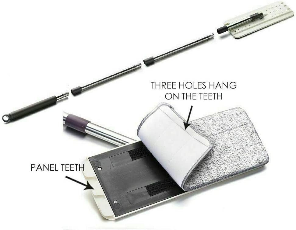 MOP CLEANER WITH BUCKET & 2 EXTRA MOP FIBER