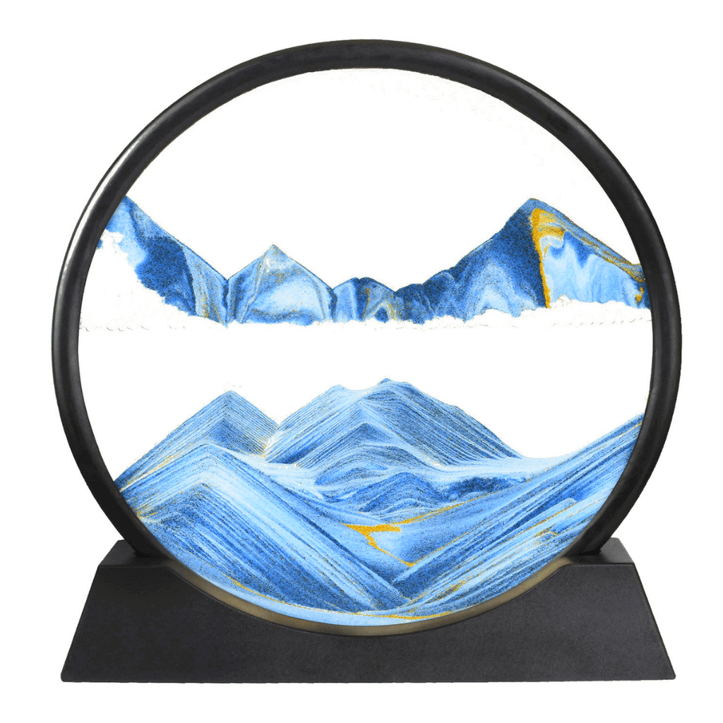 3D Moving Sand Mountain Lamp With Stand