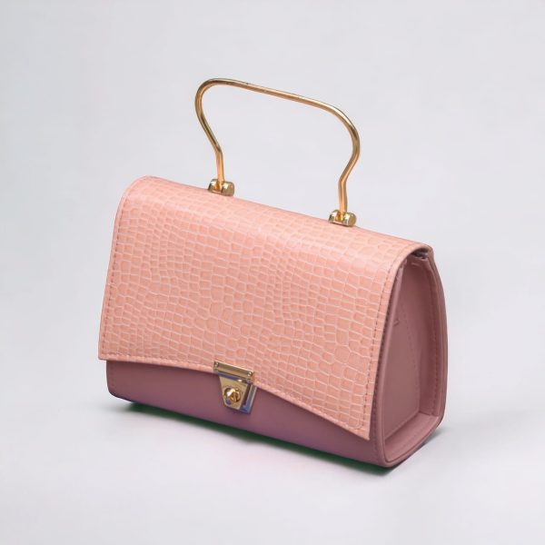 STYLISH HAND BAG WITH TOP HANDLE AND LONG STRAP