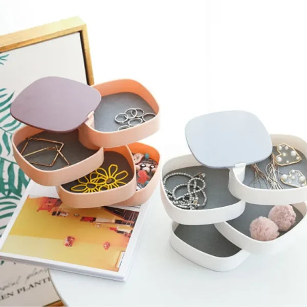 360 Jewellery Organiser Box With Mirror