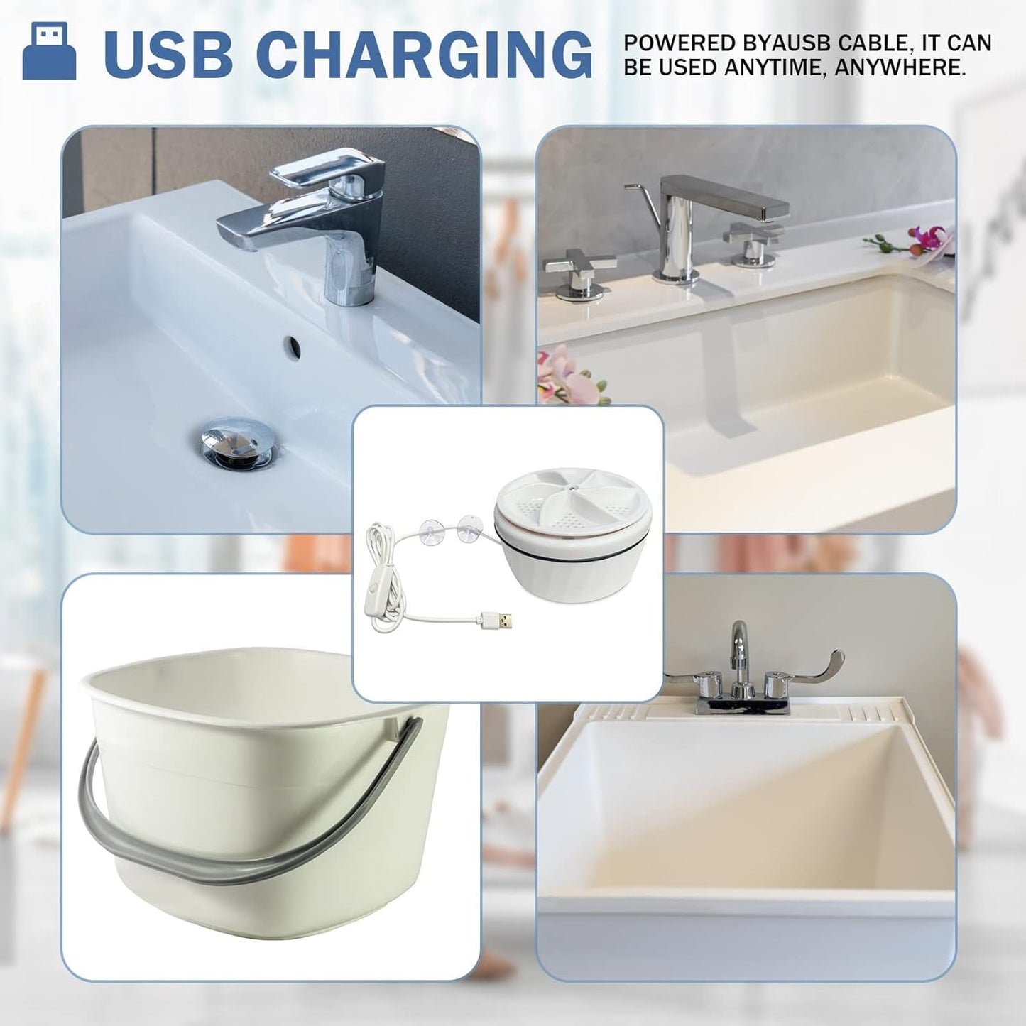 Ultrasonic Rotating Turbine Washing Machine
