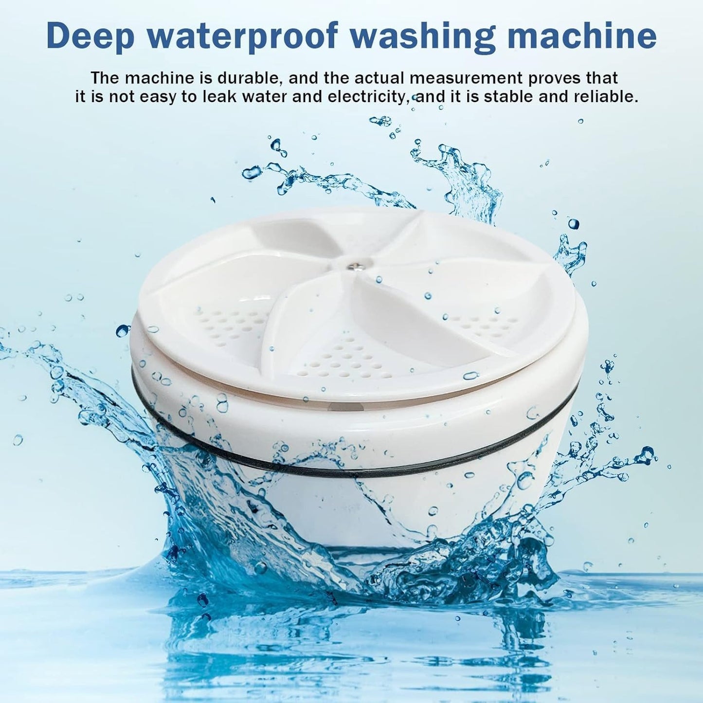 Ultrasonic Rotating Turbine Washing Machine