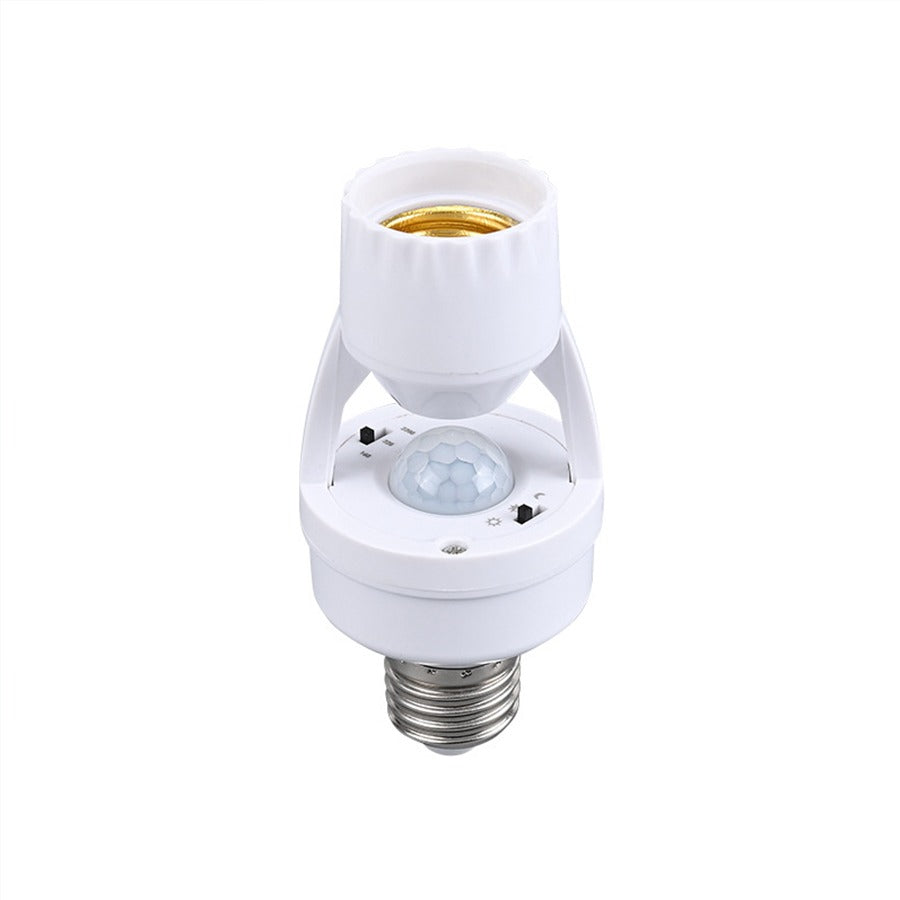 Infrared Motion Sensor Lamp Holder – 360° Smart Light Socket With Automatic On/off Detection