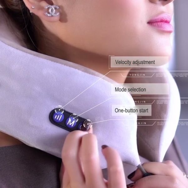 U Shaped Pillow Neck Massager USB Charging