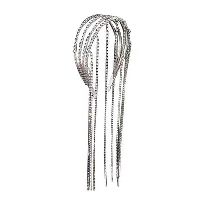 RHINESTONE LONG TASSEL HAIRBAND