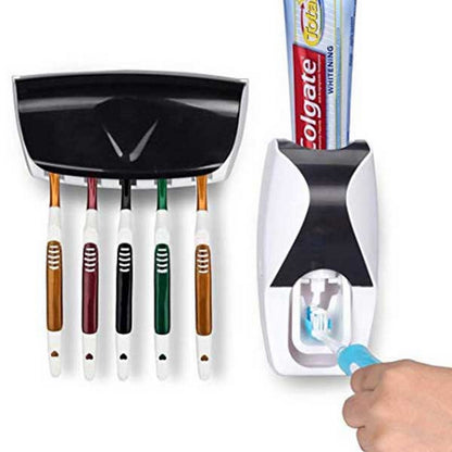 Toothbrush Dispenser – Automatic Toothpaste Squeezer And Holder Set ZEEBAY