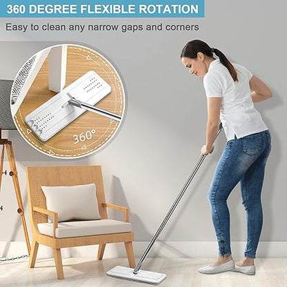 MOP CLEANER WITH BUCKET & 2 EXTRA MOP FIBER