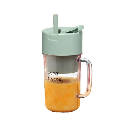 MUG SHAPED PORTABLE BLENDER WITH STRAW