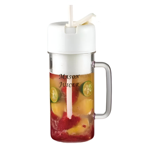 MUG SHAPED PORTABLE BLENDER WITH STRAW