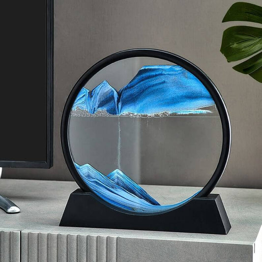 3D Moving Sand Mountain Lamp With Stand