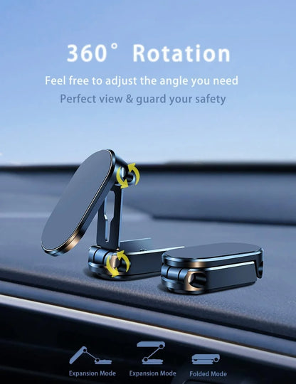 Magnetic Phone Holder【Upgrade Double-layer Foldable】Universal 360 ° Rotation