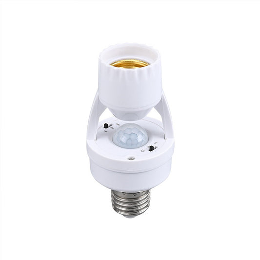 Infrared Motion Sensor Lamp Holder – 360° Smart Light Socket With Automatic On/off Detection