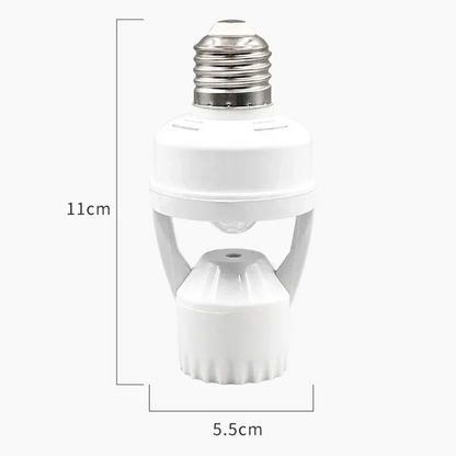 Infrared Motion Sensor Lamp Holder – 360° Smart Light Socket With Automatic On/off Detection