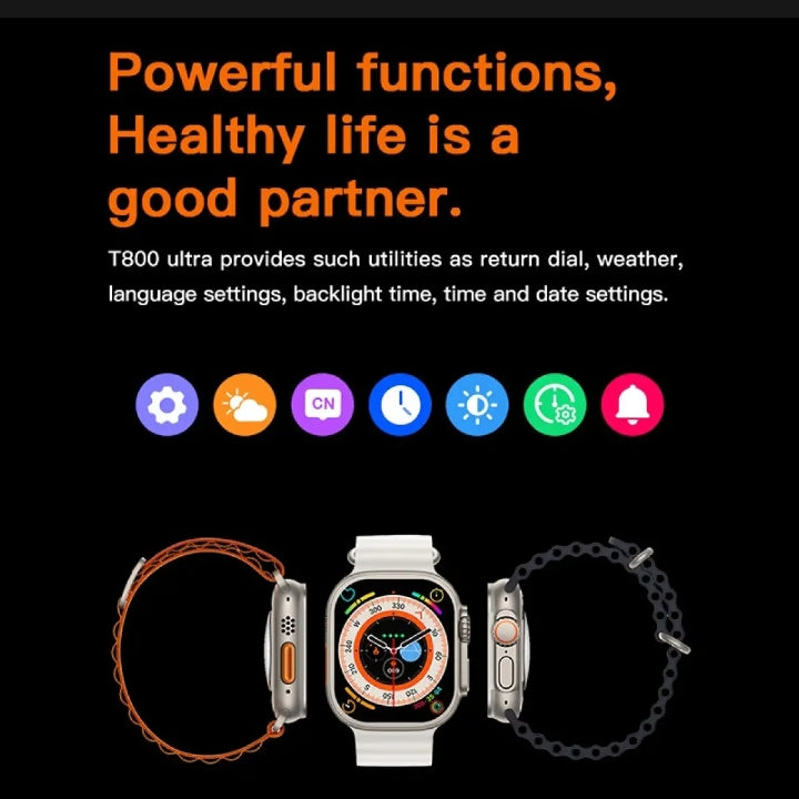 T800 Ultra 2 Smart Watch Big Display 1.99inch Bluetooth Calling Smart Watch ZEEBAY